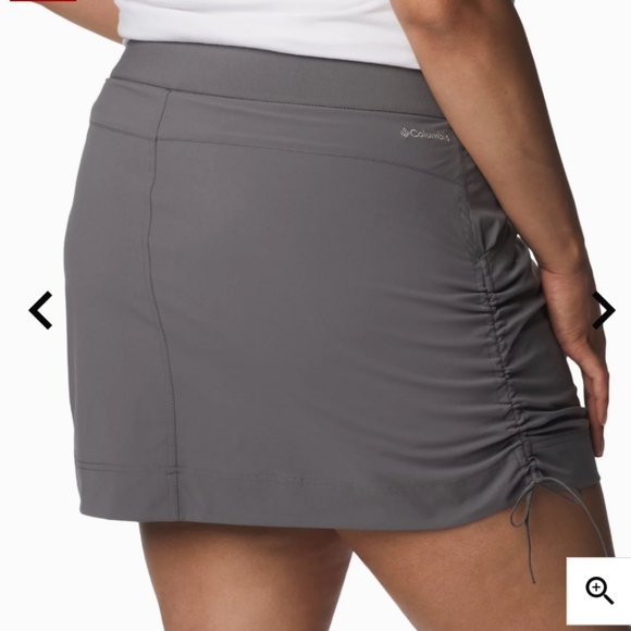 Columbia casual grey skort mini skirt, women's 2X - Picture 2 of 11